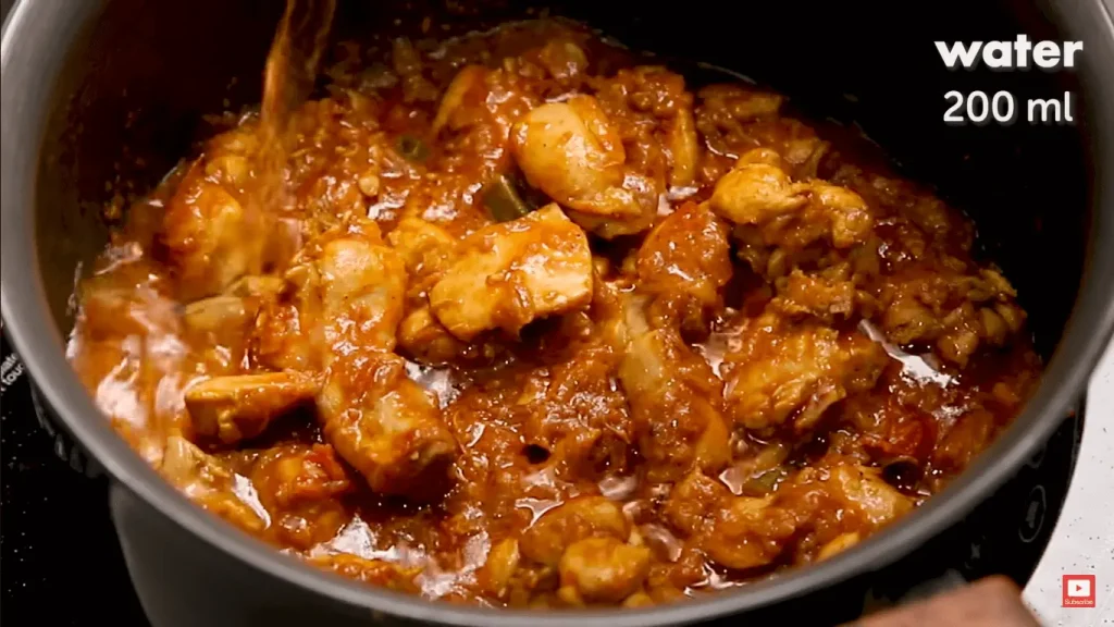 chicken curry recipe 7 water add